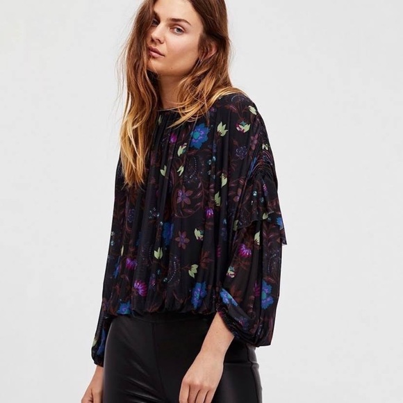 Free People Wildflower Honey Blouse Size XS - Picture 5 of 9